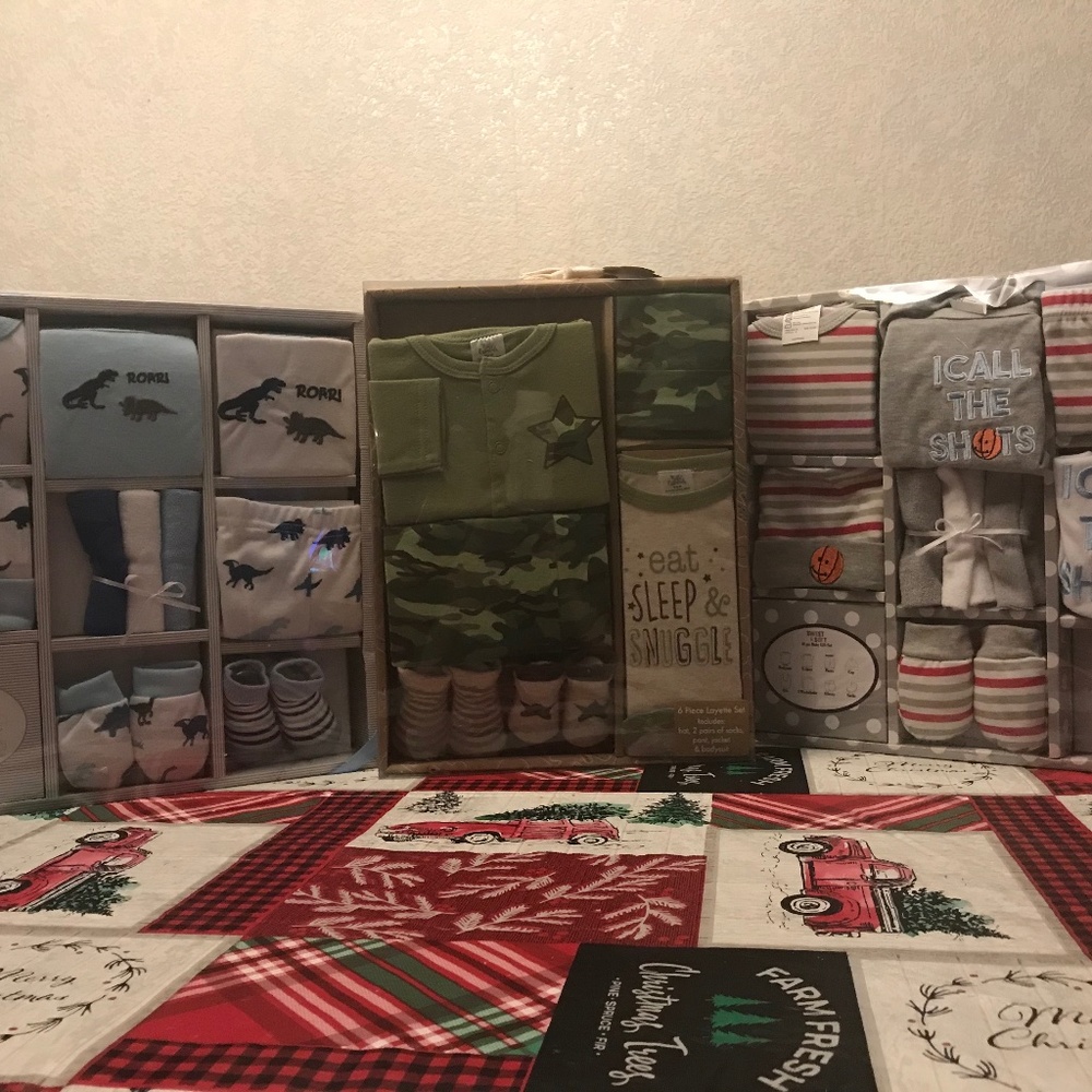 3 sets of layette sets